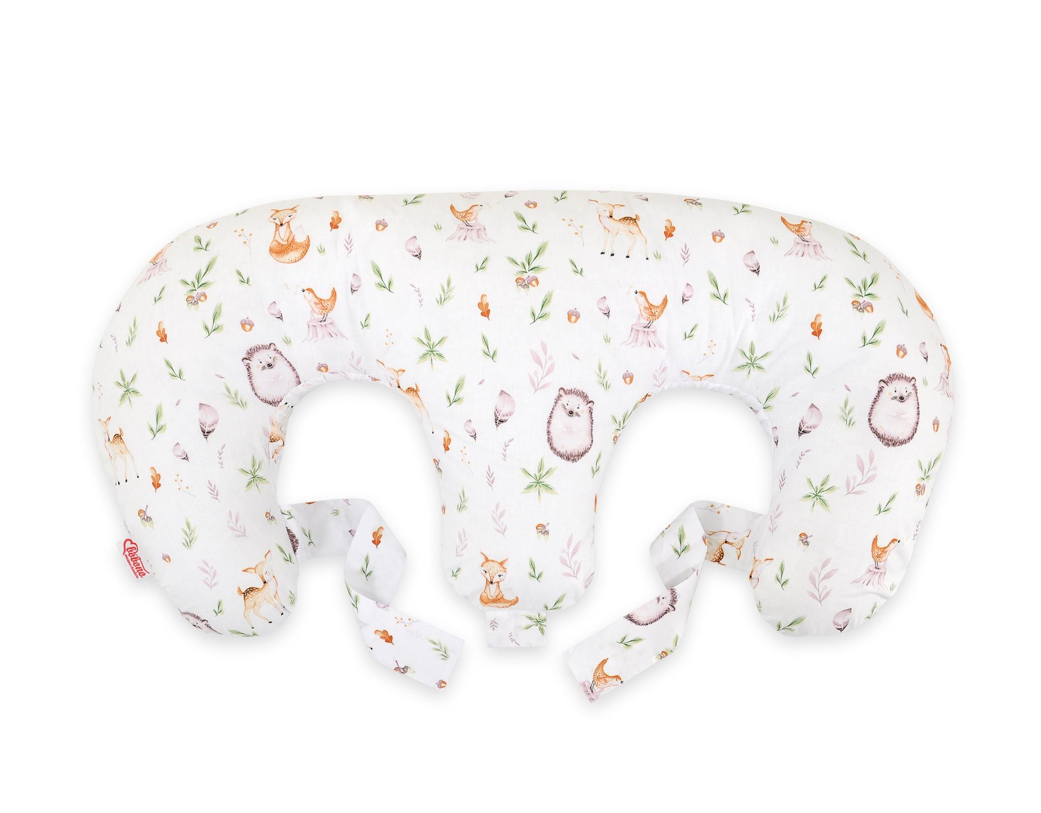 Twin Nursing Pillow – Forest Softness (Removable, Hands-Free Feeding)