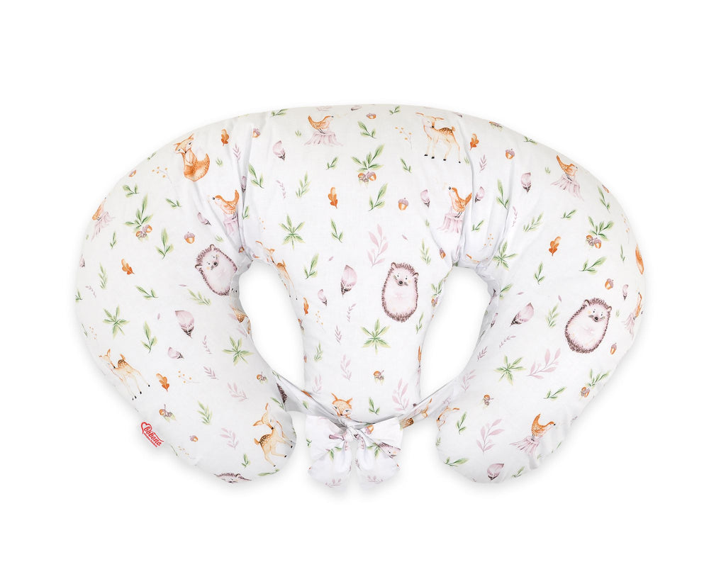 Twin Nursing Pillow – Forest Softness (Removable, Hands-Free Feeding)