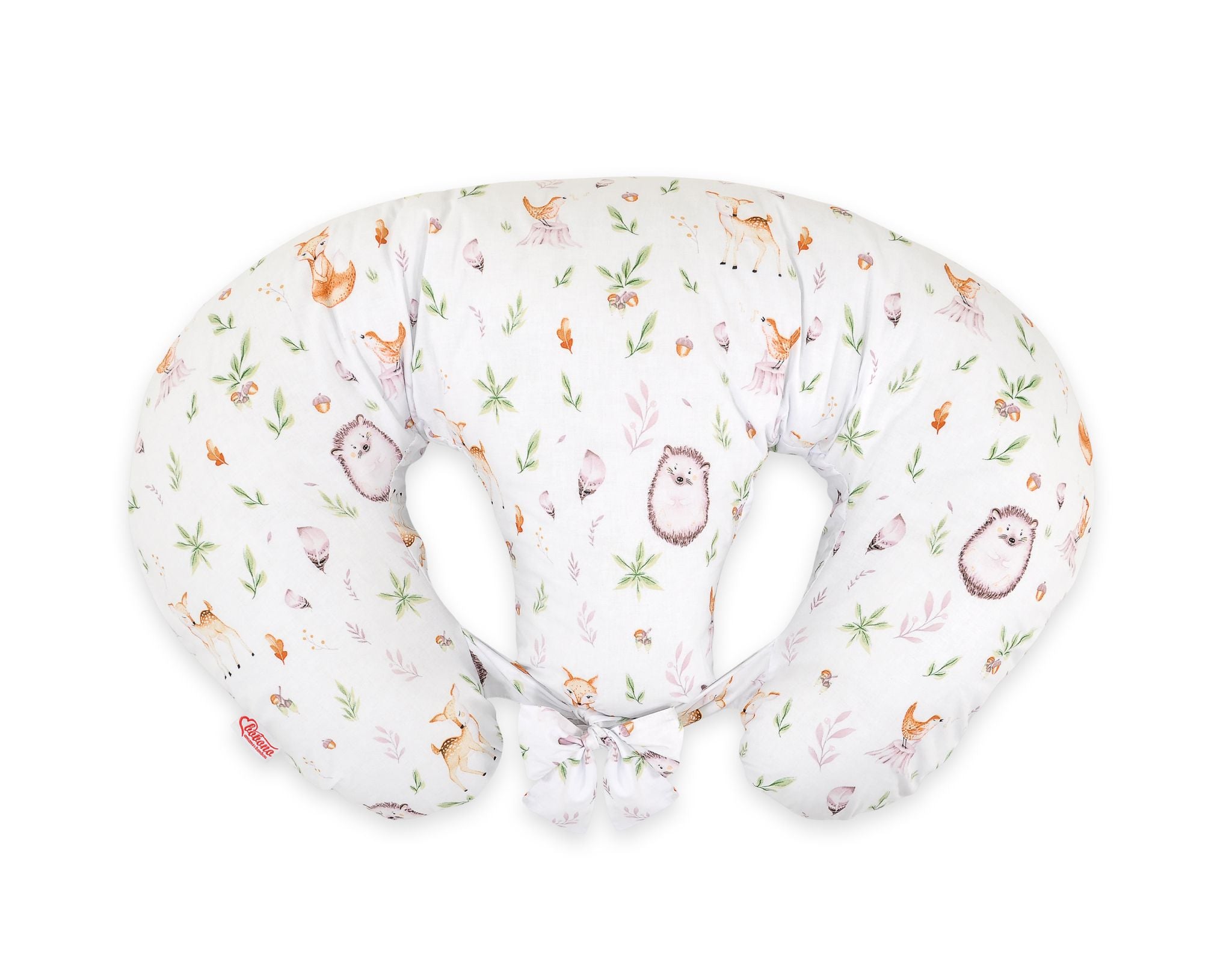 Twin Nursing Pillow – Forest Softness (Removable, Hands-Free Feeding)