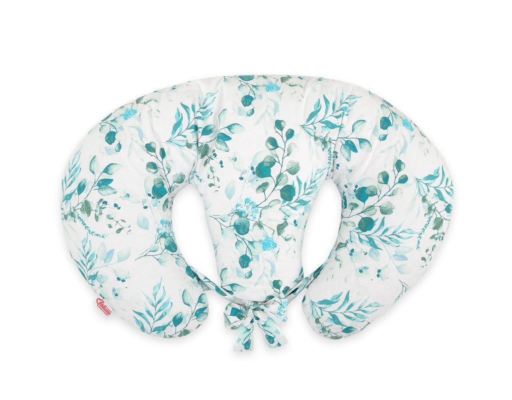 Twin Nursing Pillow – Eucaliptus mint (Removable, Hands-Free Feeding)