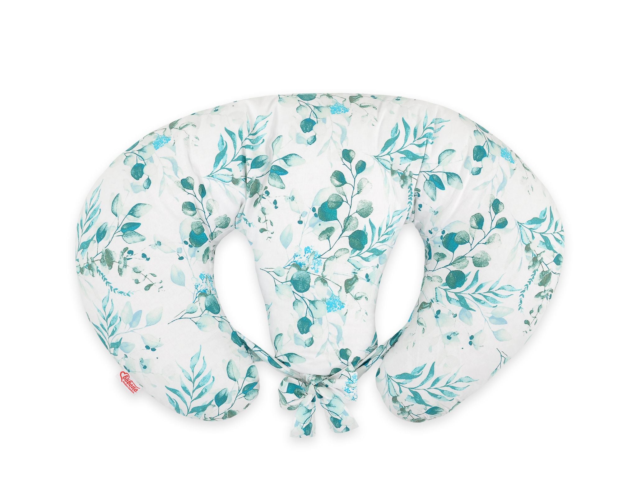 Twin Nursing Pillow – Eucaliptus mint (Removable, Hands-Free Feeding)
