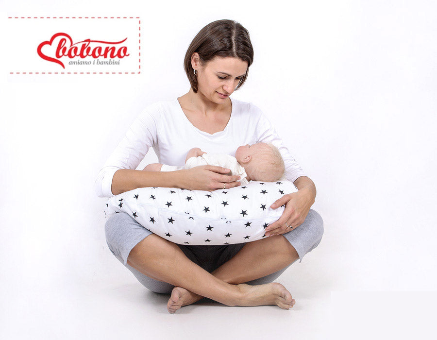 Breastfeeding Pillow Nursing Croissant Pillow, removable, Hands-Free Feeding- bear pink
