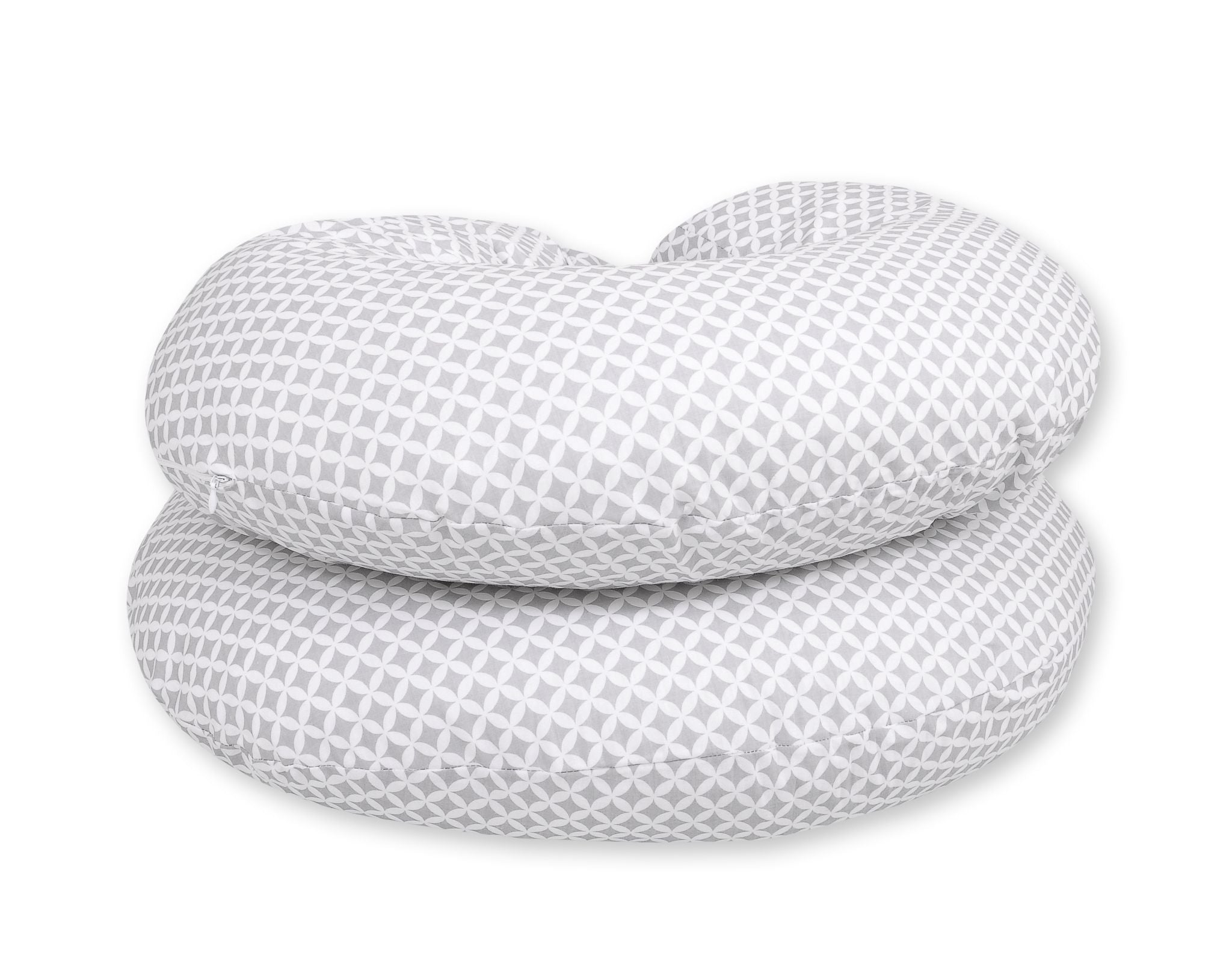 Maternity Support Pillow C, removable pillowcase - rosette grey