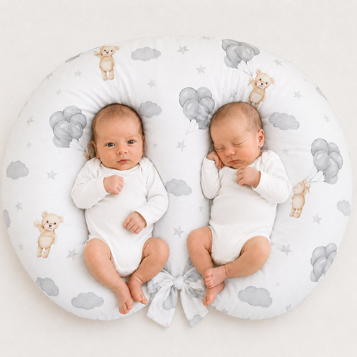 Twin nursing pillow cover Teddy Bear