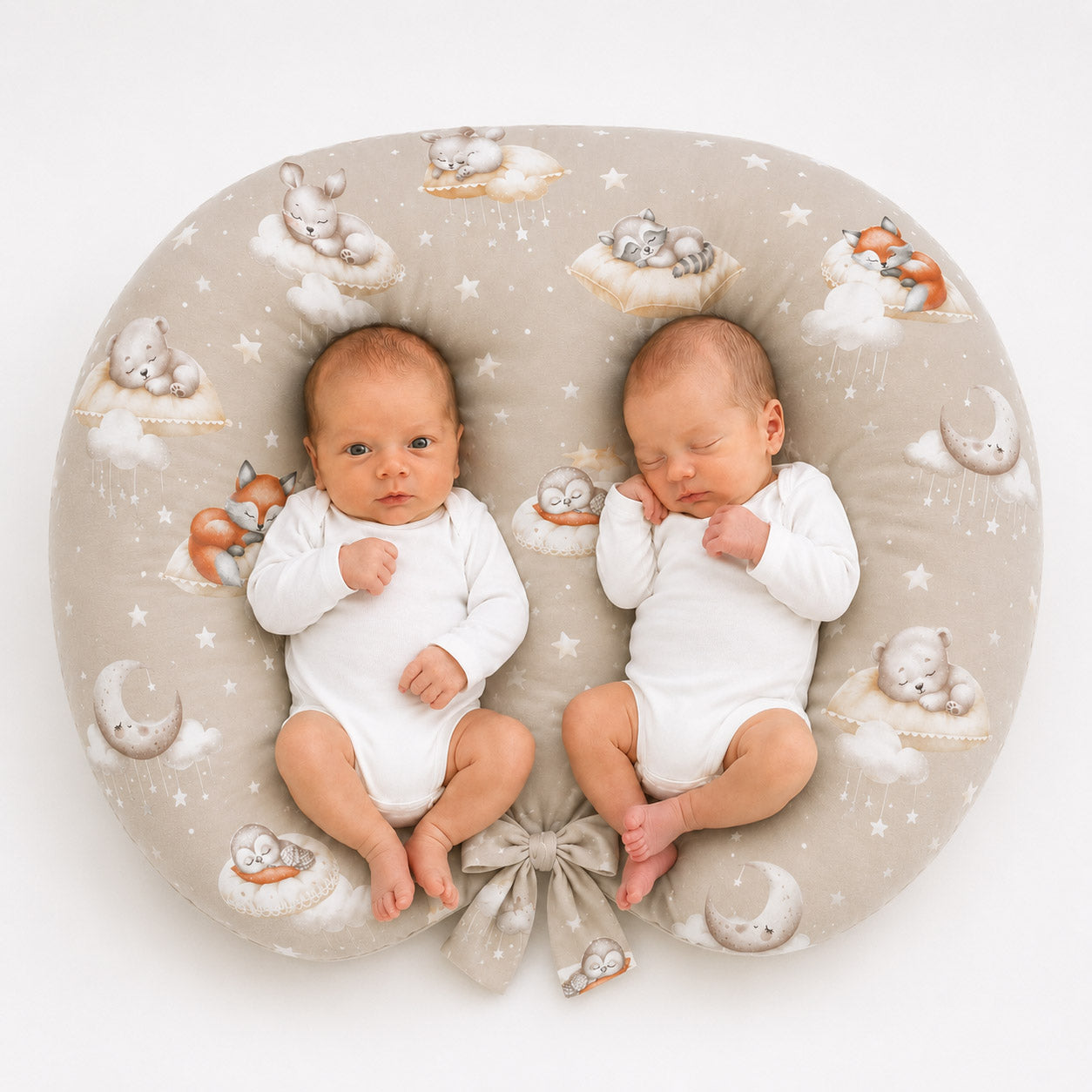 Twin nursing pillow cover Twinkle Woodland