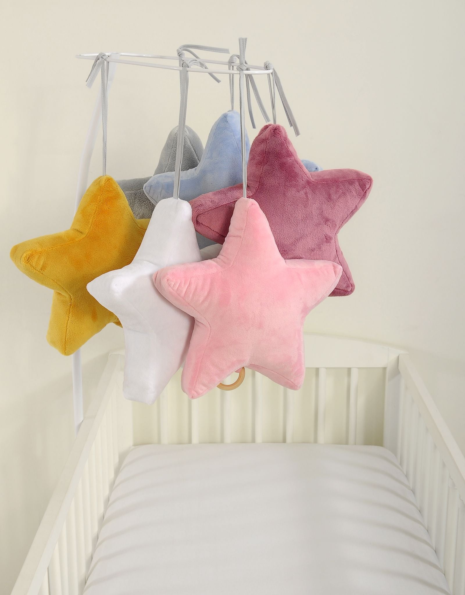 Baby music box star - grey