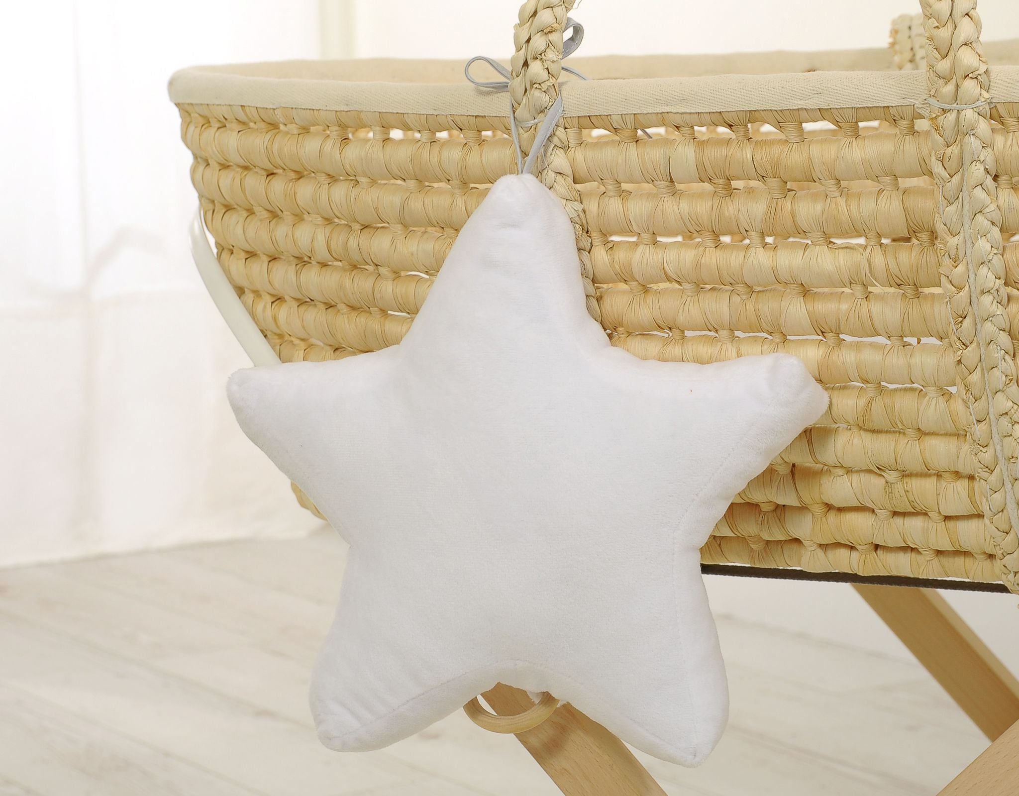 Baby music box star - white