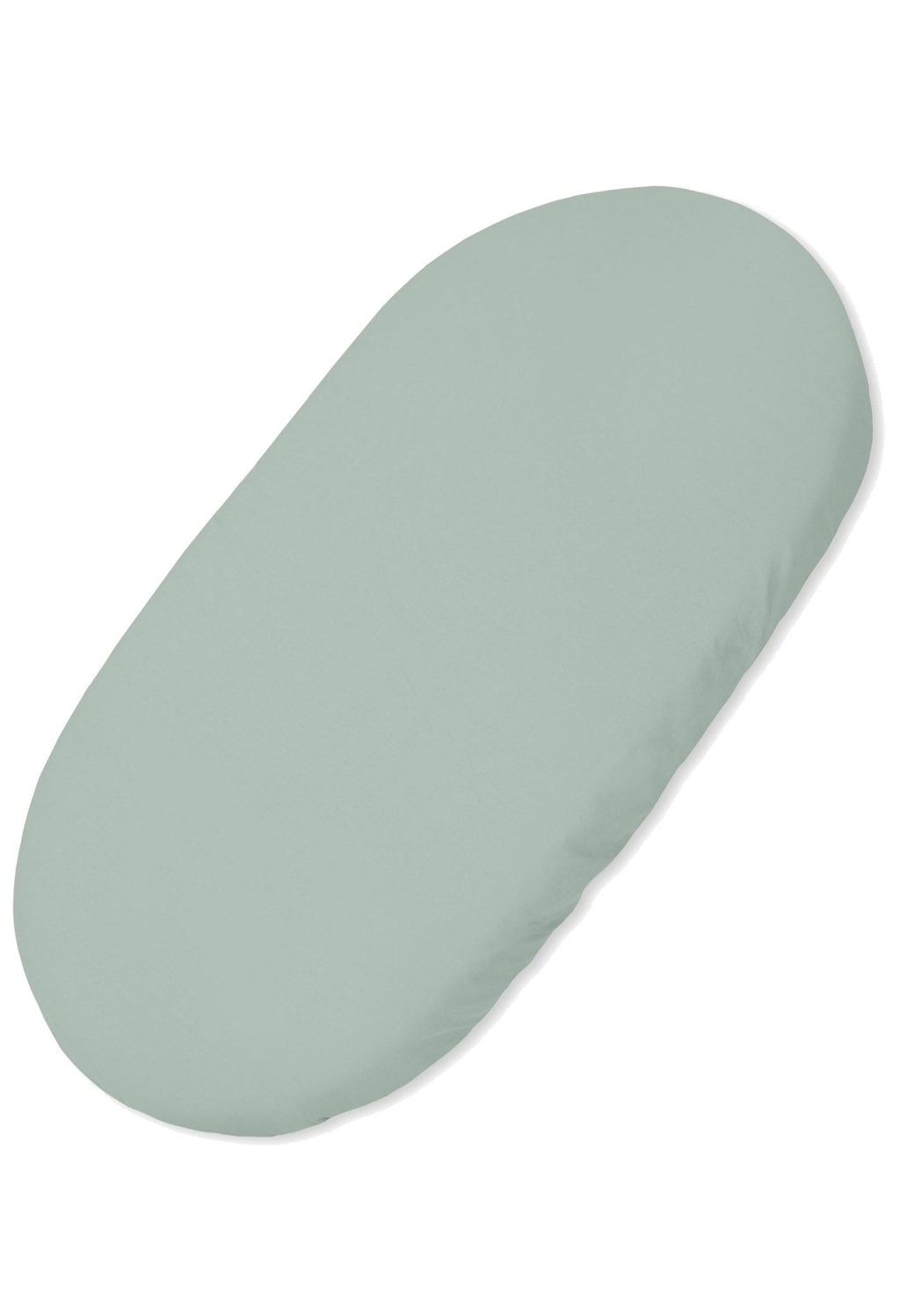 Sheet made of cotton for moses basket mattress 75x35 cm - pastel green