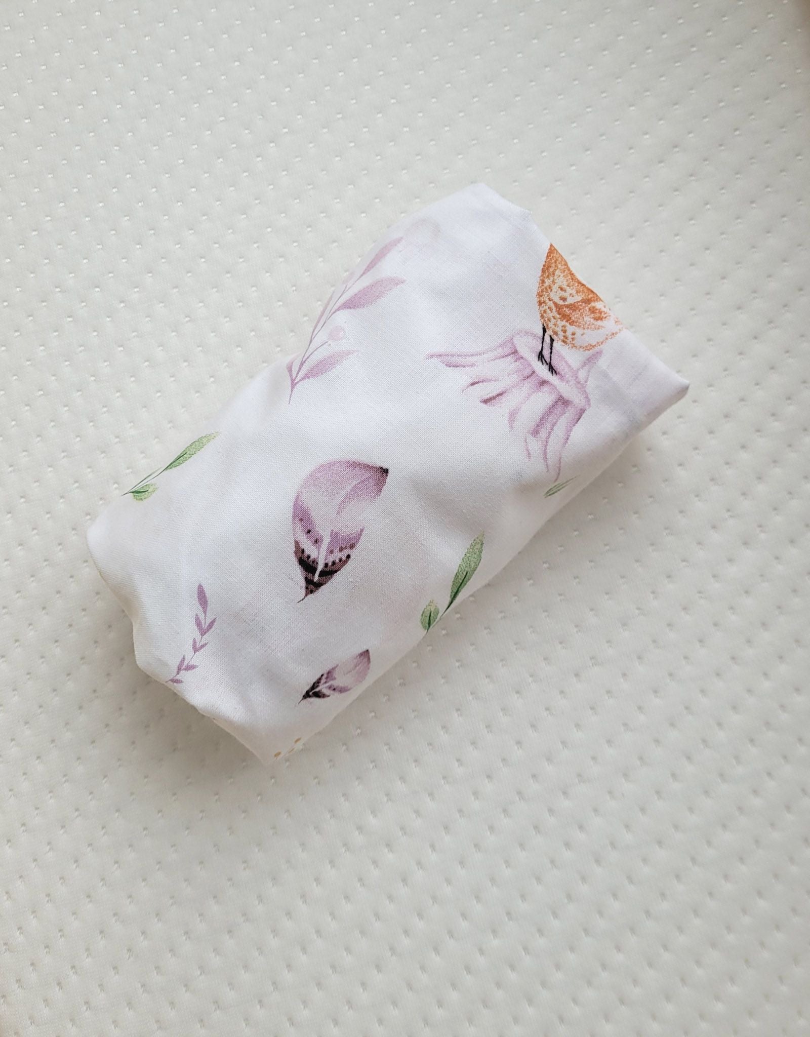 Sheet made of cotton for moses basket mattress 75x35 cm - forest softness