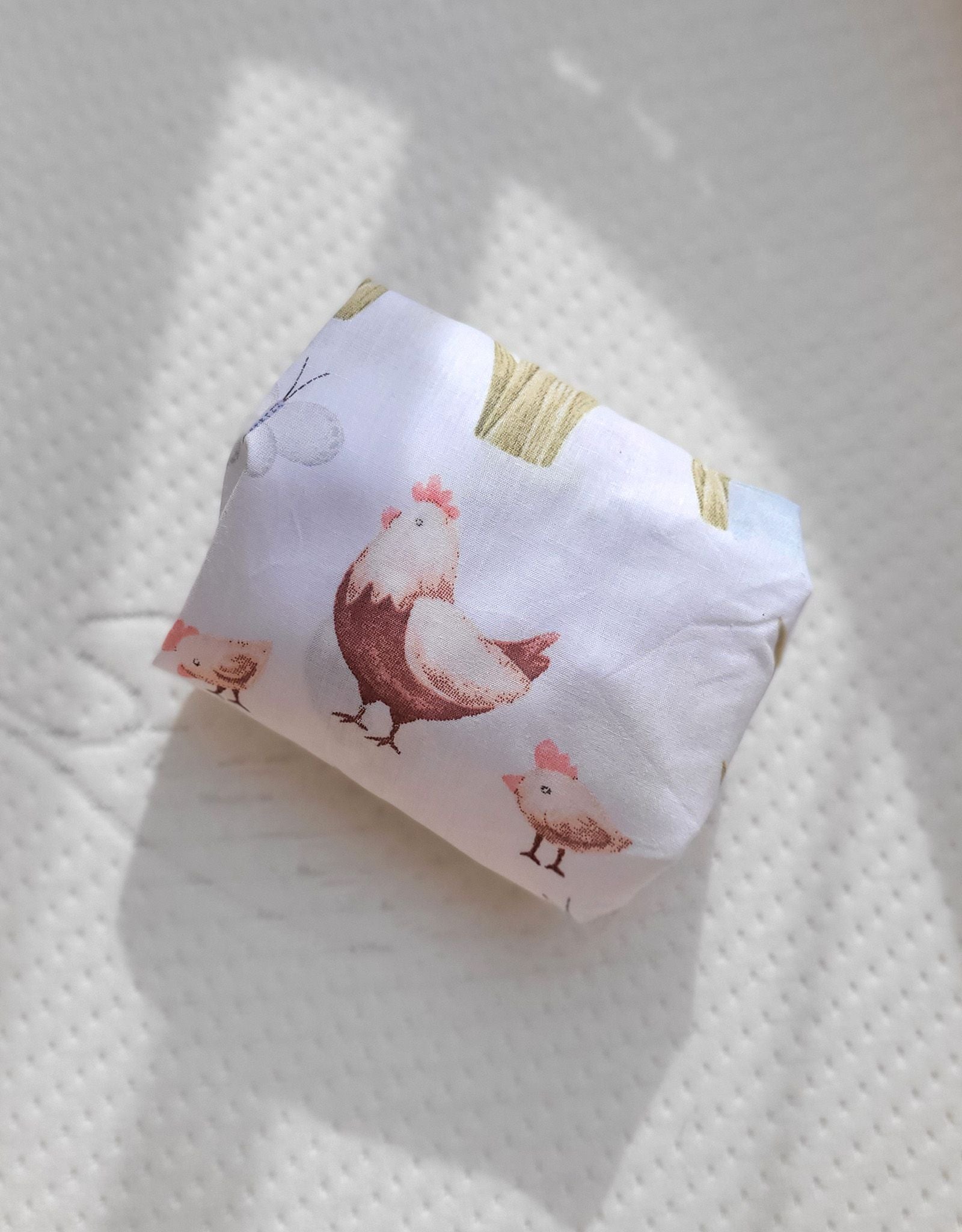 Sheet made of cotton for moses basket mattress 75x35 cm - In the country