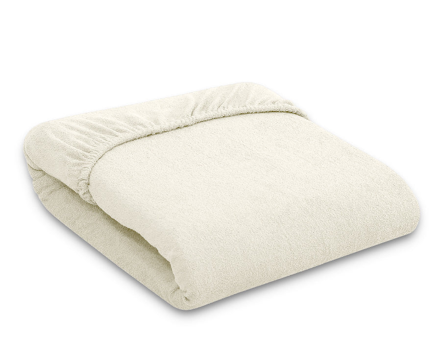 Fitted Terry Sheet 120x60 cm - cream