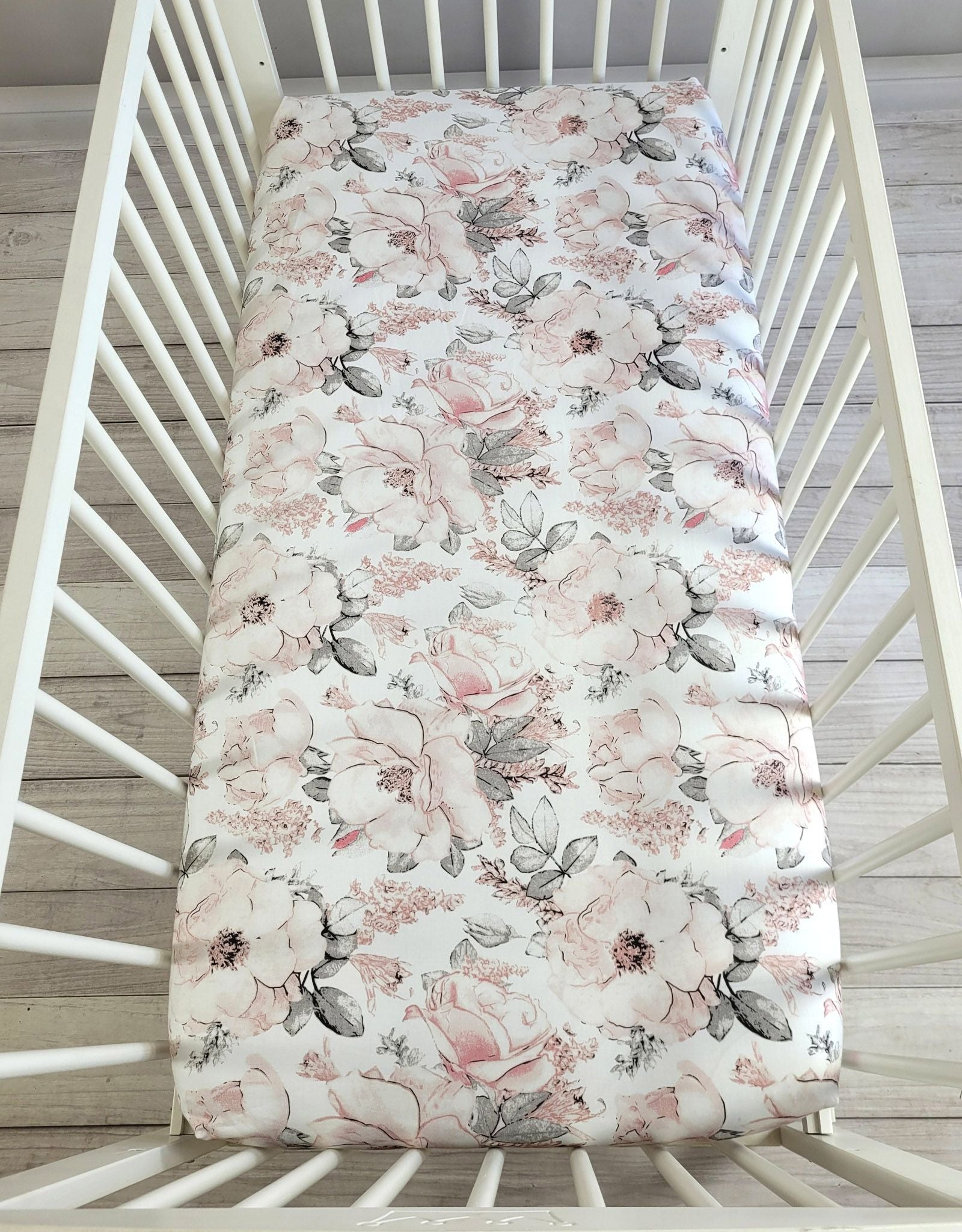 Sheet made of cotton 120x60cm - sepia roses
