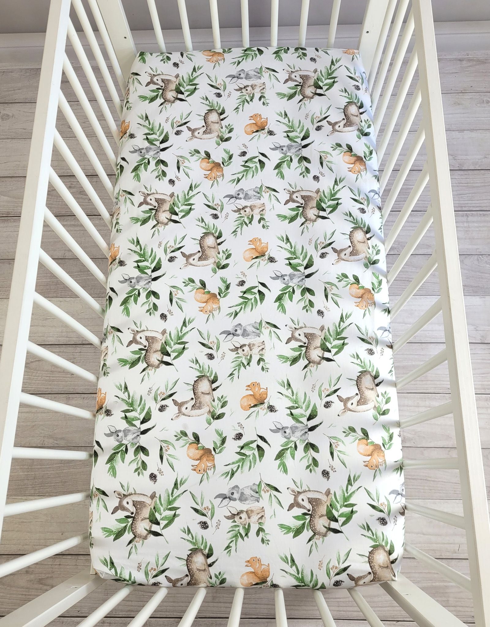 Sheet made of cotton 120x60cm - woodland green