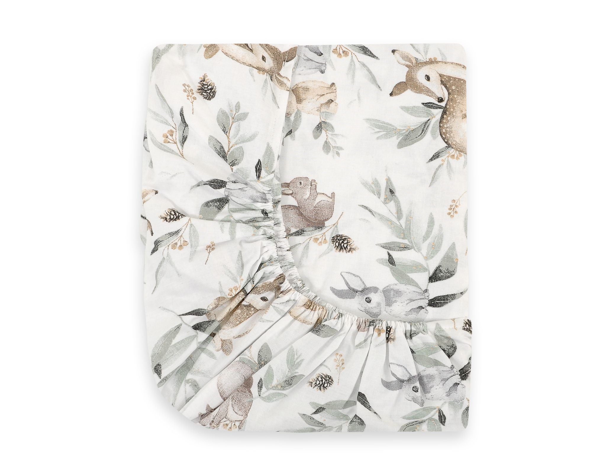 Sheet made of cotton 120x60cm - woodland olive