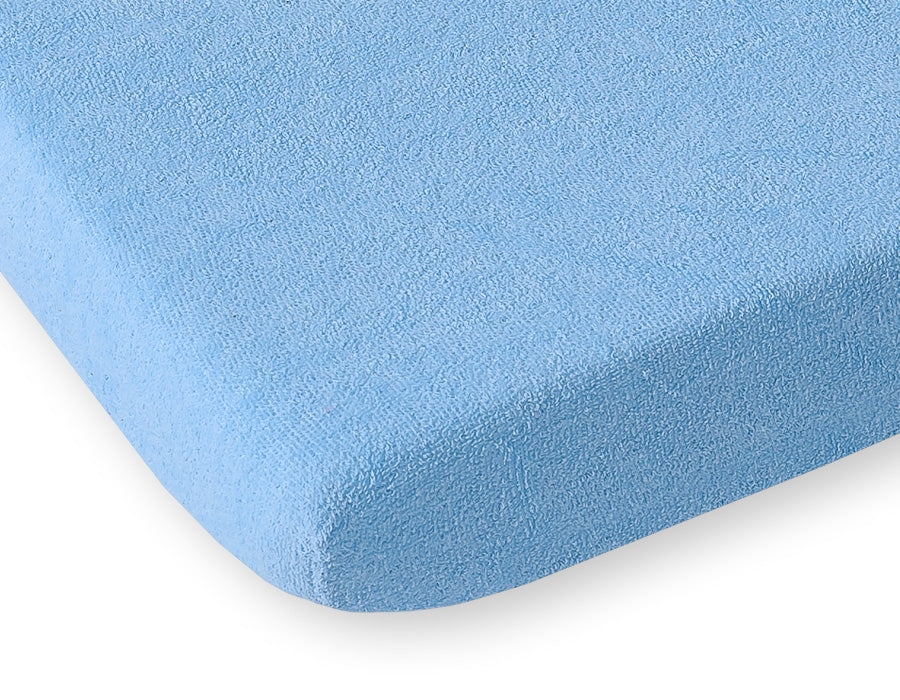 Fitted Terry Sheet 140x70 cm - Blue