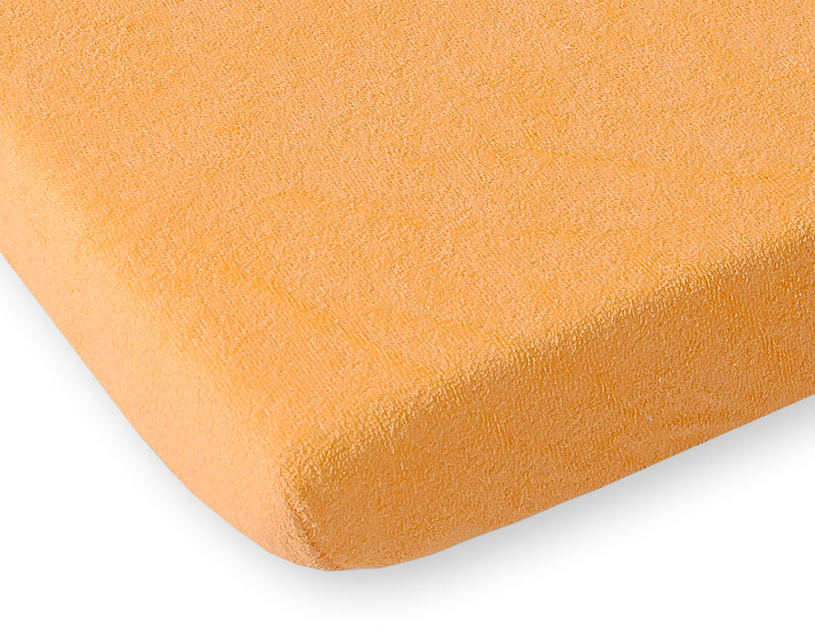 Fitted Terry Sheet 120x60 cm - Orange