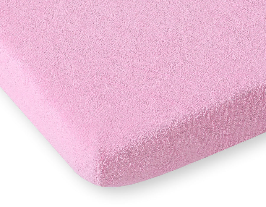 Fitted Terry Sheet 140x70 cm - Pink