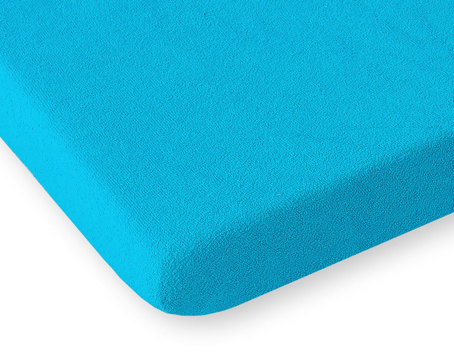 Fitted Terry Sheet 120x60 cm - Turquoise