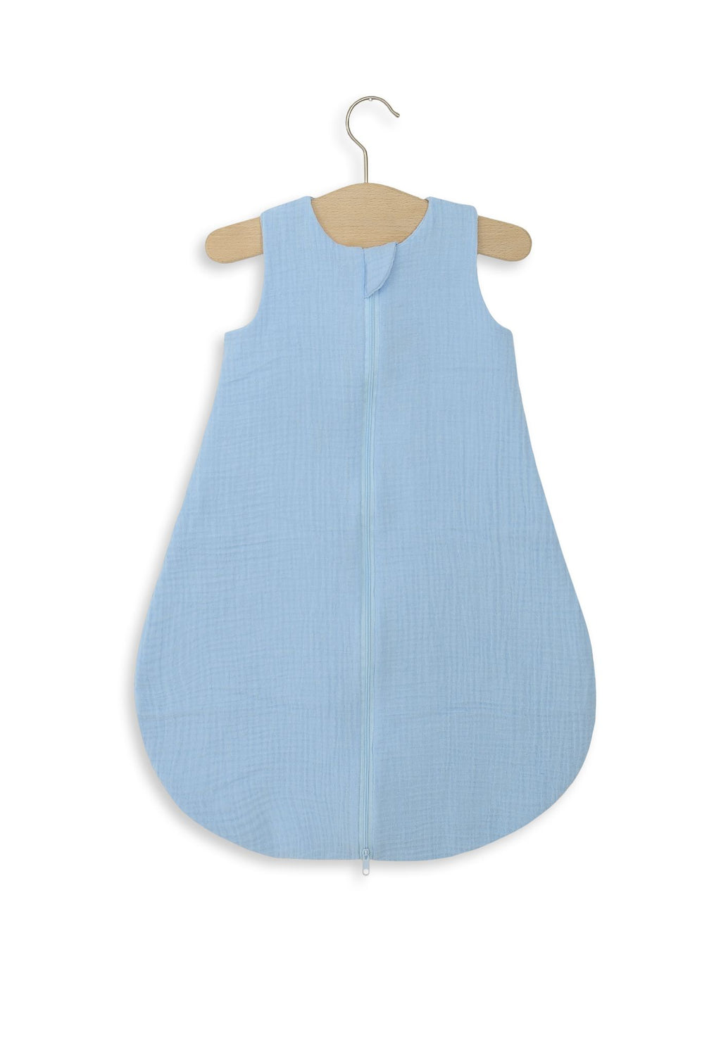 Muslin baby sleeping bag 0-6 months S for summer TOG 1.0 - blue