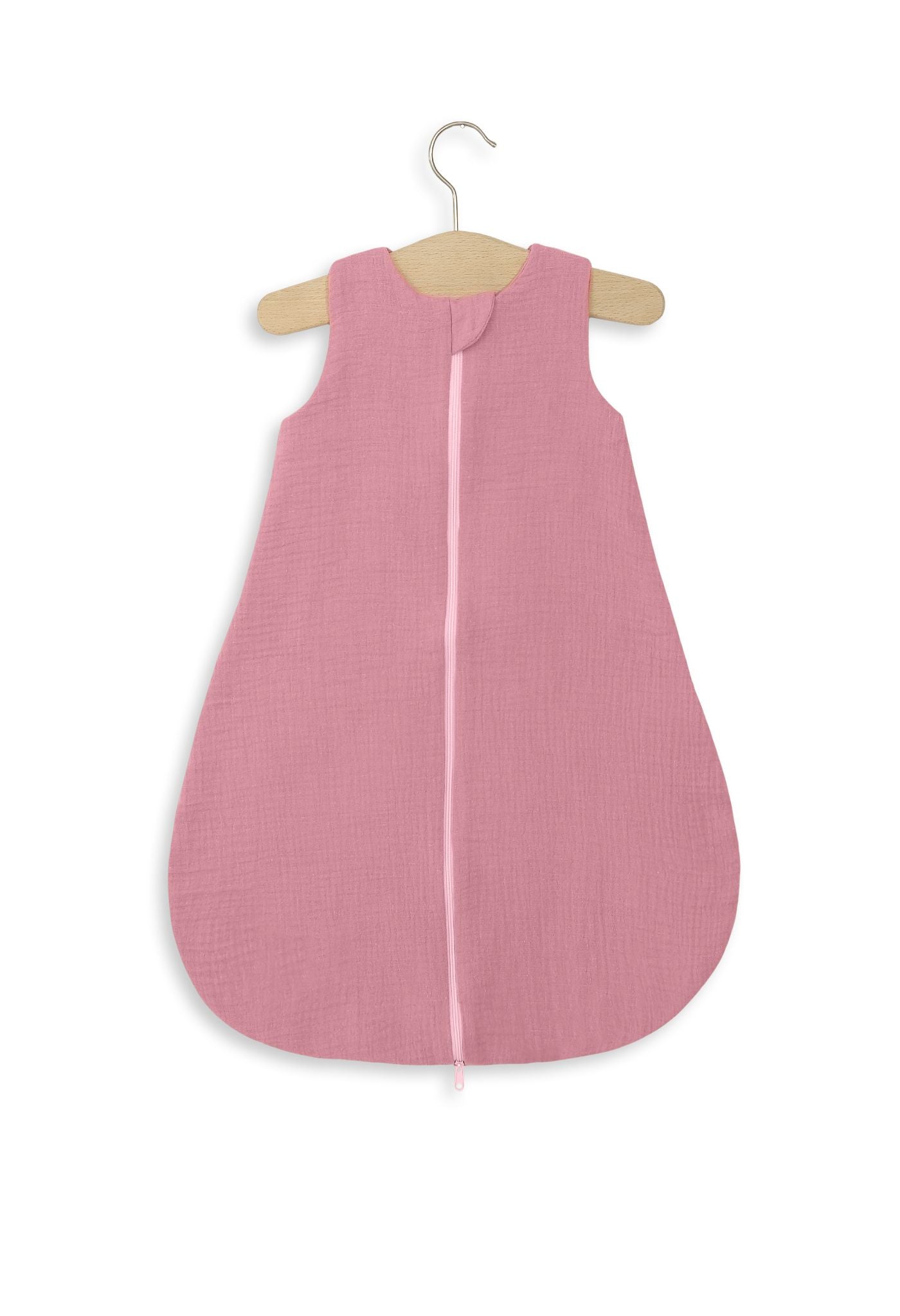 Muslin baby sleeping bag 0-6 months S for summer TOG 1.0 - retro pink