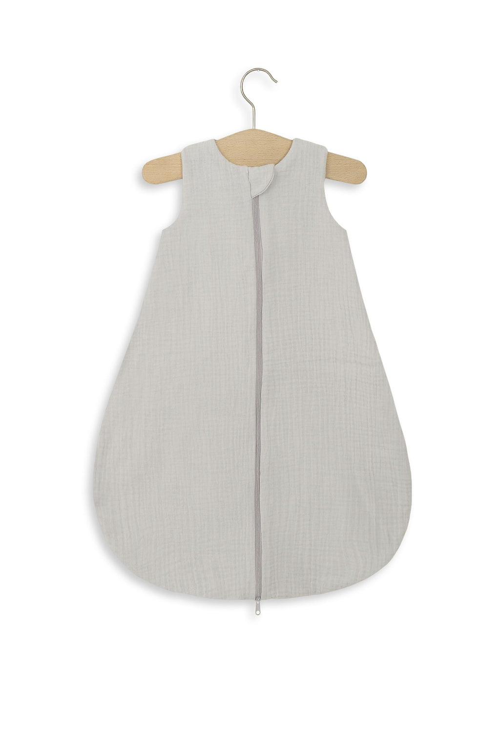 Muslin baby sleeping bag 0-6 months S for summer TOG 1.0 - grey