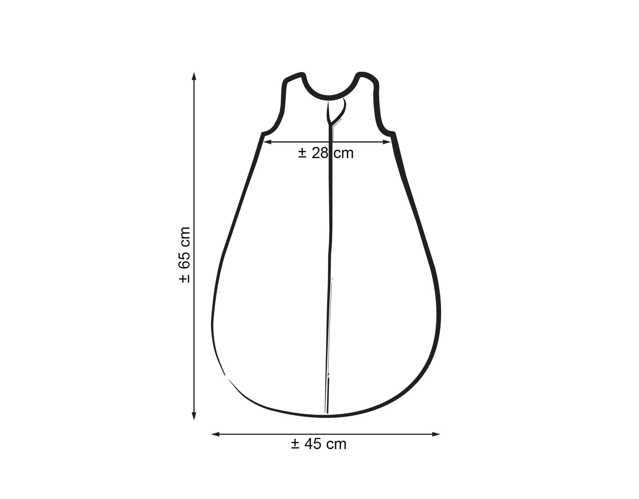 Muslin baby sleeping bag 0-6 months S for summer TOG 1.0 - cream