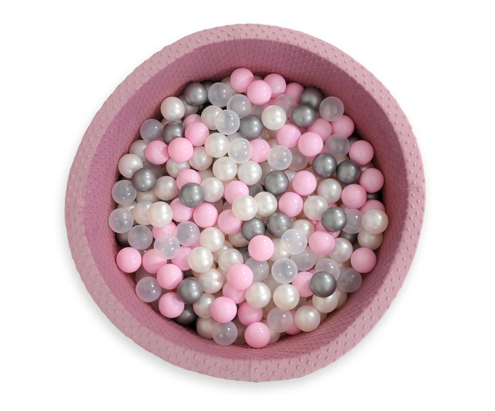 Ball-pit minky H-40 cm with balls 200pcs- pastel violet
