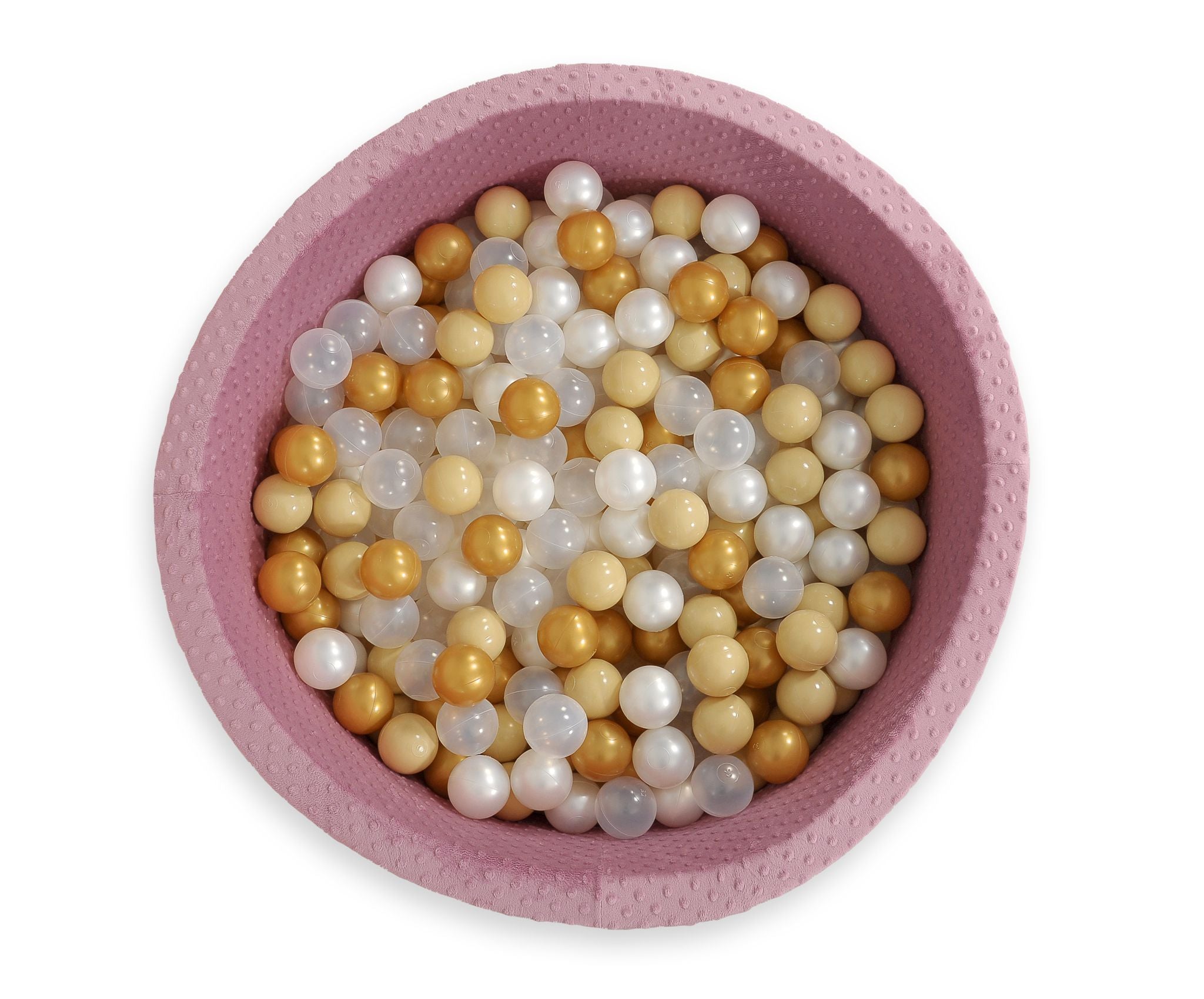 Ball-pit minky H-40 cm with balls 200pcs- pastel violet