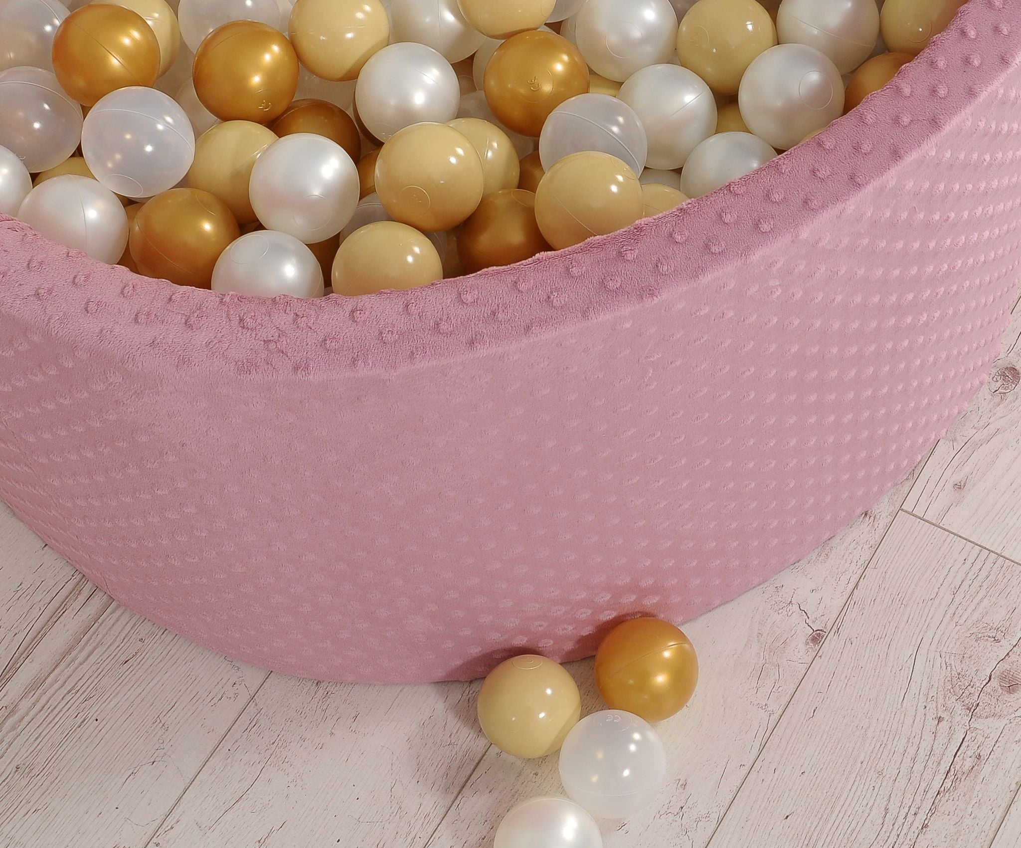 Ball-pit minky H-40 cm with balls 200pcs- pastel violet