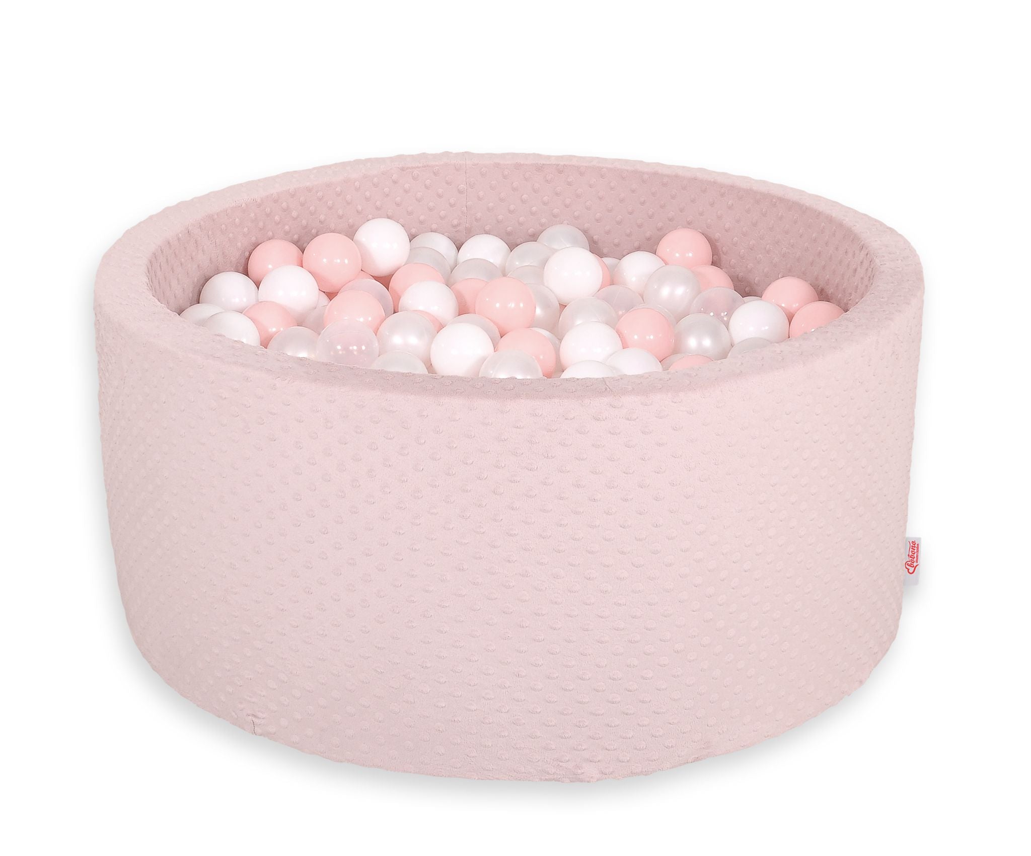 Ball-pit minky H-40 cm with balls 200pcs- blush